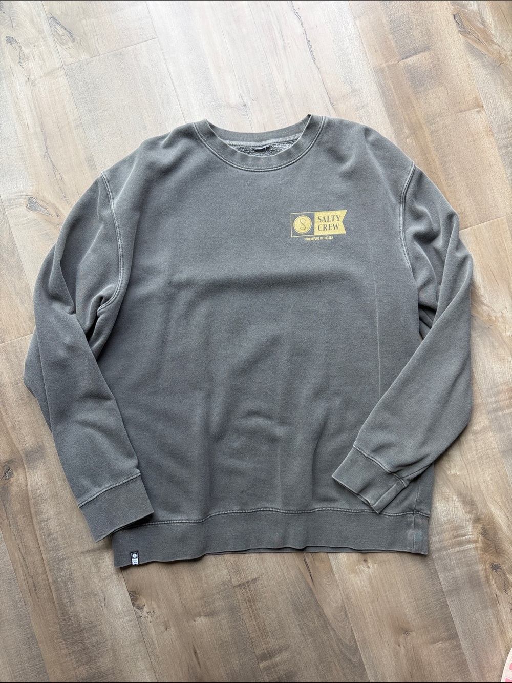 Salty Crew Gray Crewneck Sweatshirt Men's Size Large